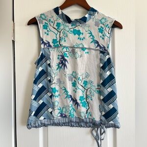 TINY Sleeveless Blouse with Drawstring Trim